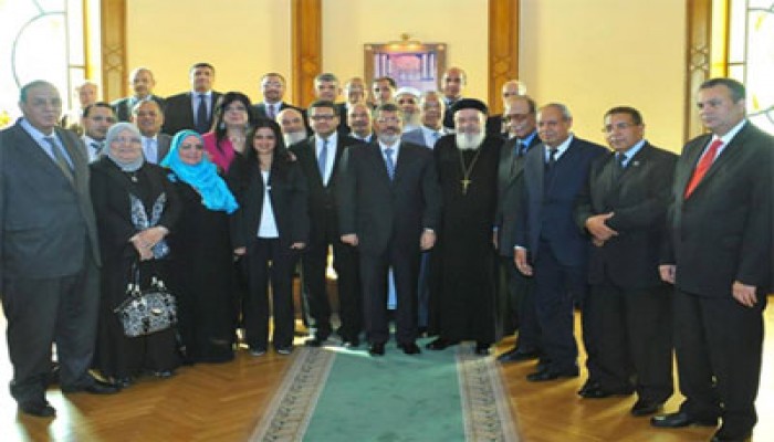 الرئيس مرسي يستقبل اتحاد الجمعيات والمؤسسات الأهلية