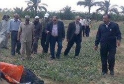 "الحرية والعدالة" يتفقد أماكن سقوط أبراج الكهرباء بدمياط