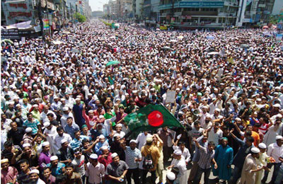 مليونية حاشدة اليوم ببنجلاديش في ثورة ضد الحكومة