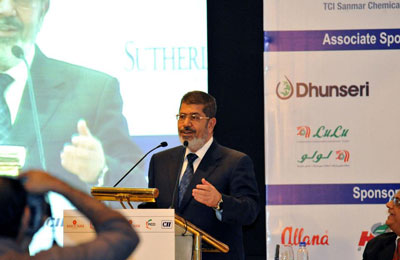 الرئيس مرسي يطرح فرصًا استثمارية مع الهند بـ5 قطاعات