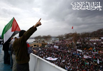 قافلة "سفينة مرمرة" تصل تونس في طريقها لغزة