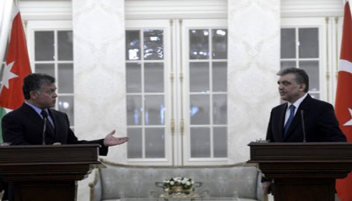 غل وعاهل الأردن يبحثان القضيتين السورية والفلسطينية