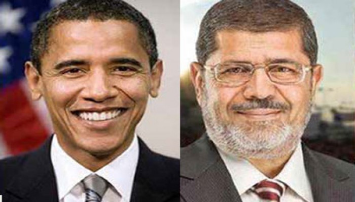 الرئيسان مرسي وأوباما يؤكدان أهمية بناء شراكة إستراتيجية
