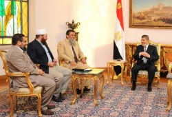 الرئيس مرسي يستقبل وفد حزب البناء والتنمية