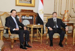 الرئيس مرسي يجري مباحثات مع سلطان بروناي