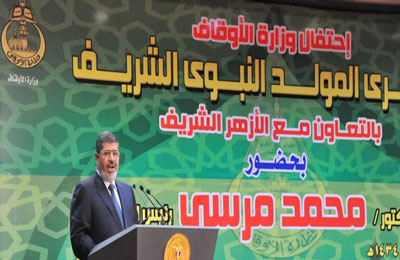 الرئيس مرسي: الشعب المصري مستمر في تحقيق الكثير من أهداف الثورة