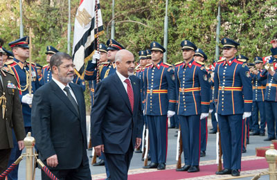 الرئيس مرسي يعرب عن سعادته بفتح مجالات التعاون مع ليبيا