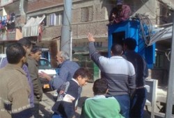 بالصور.. "الحرية والعدالة" يطلق حملة لإنارة شوارع دمياط