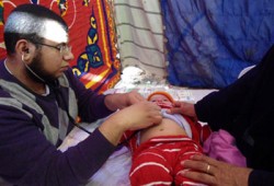 قافلتان طبيتان وأخرى حرفية لـ"الحرية والعدالة" بالفيوم