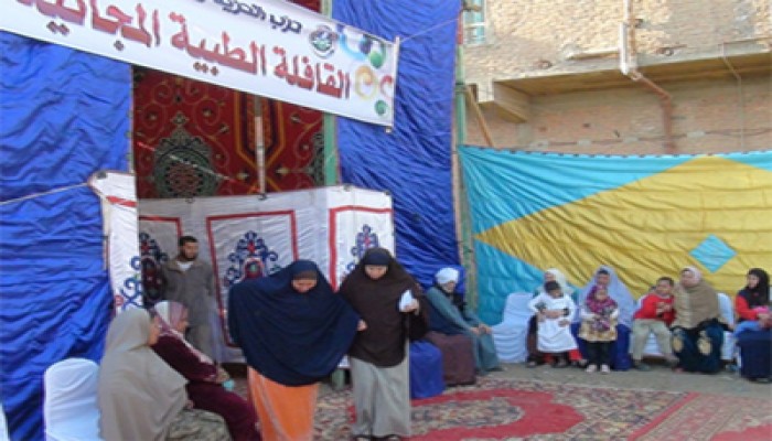 بالصور.. قوافل طبية وبيطرية لـ"الحرية والعدالة" بالفيوم