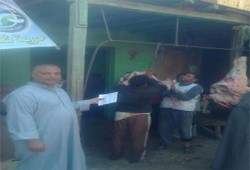 سوق خيري لـ"الحرية والعدالة" بالمنوفية لمواجهة غلاء اللحوم