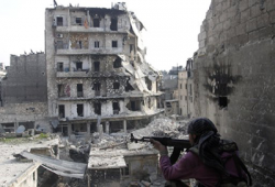 الجيش الحر يسقط مروحية فوق مطار منغ العسكري في "حلب"