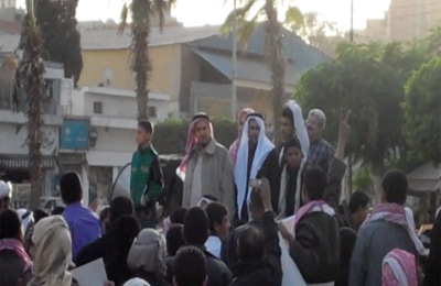 مسيرة للقبائل العربية بالإسماعيلية تأييدًا للرئيس والدستور الجديد