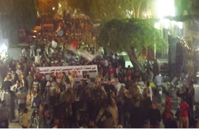 عشرات الآلاف بأسيوط في مسيرة تأييدًا للرئيس ودعمًا للدستور