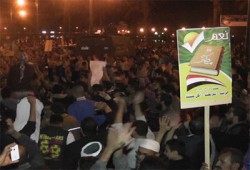 الآلاف في مسيرة بدمياط يهتفون: "الشعب يريد تطهير الإعلام"