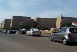 مسيرة بالسيارات بـ"الشيخ زايد" دعمًا لقرارات الرئيس