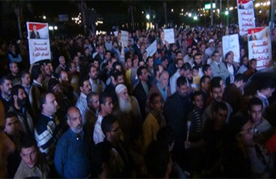 10آلاف في مسيرة بدمياط تأييدًا للإعلان الدستوري للرئيس