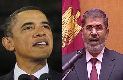 أوباما يجري اتصالاً بالرئيس مرسي يثني فيه على جهود مصر للتهدئة