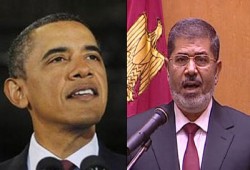 أوباما يجري اتصالاً بالرئيس مرسي يثني فيه على جهود مصر للتهدئة