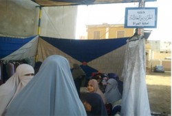 معرض للملابس الشتوية لسيدات الحرية والعدالة بدمياط