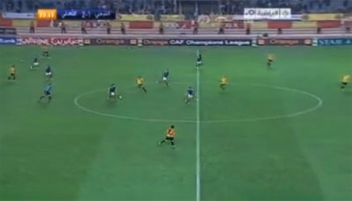 الأهلي يتقدم على الترجي بهدف لجدو في الشوط الأول