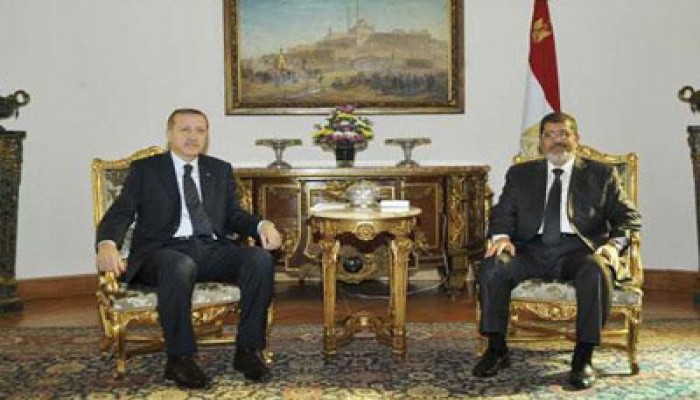 الرئيس مرسي يبحث مع أردوغان جهود وقف العدوان الصهيوني