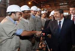 الرئيس مرسي يفتتح مصنعًا لإنتاج الستيرين والبولي ستيرين بميناء الدخيلة