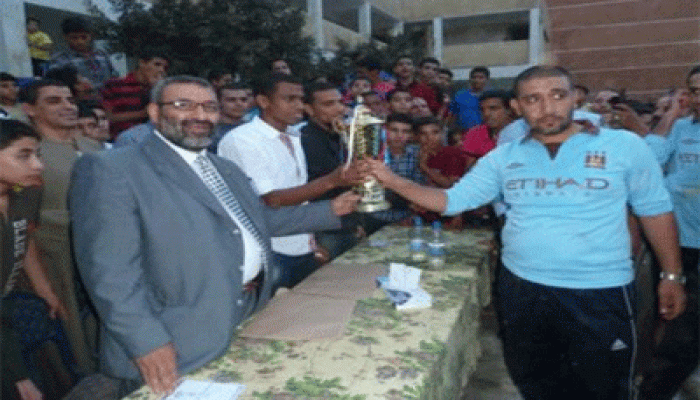 نجوم الكرة في نهائي دوري "إلا رسول الله" بالشرقية