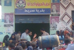 الحرية والعدالة بالشرقية يوزع 3500 أسطوانة بوتاجاز بأبو حماد