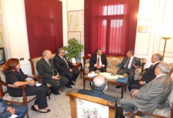 الحرية والعدالة بالإسكندرية يستقبل قنصل فرنسا الجديد