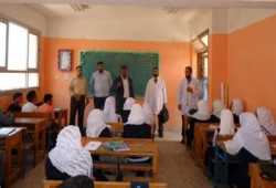 قافلة طبية للحرية والعدالة لمواجهة الغدة النكافية بمدارس دمياط