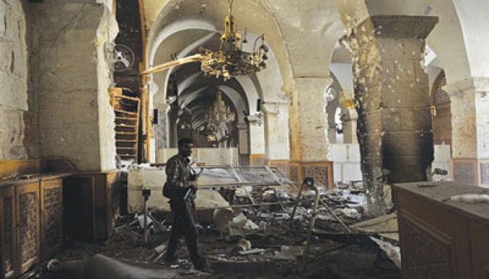 ميليشيا بشار تقصف المسجد الأموي.. و"الحر" ينفِّذ عمليات على حدود الجولان