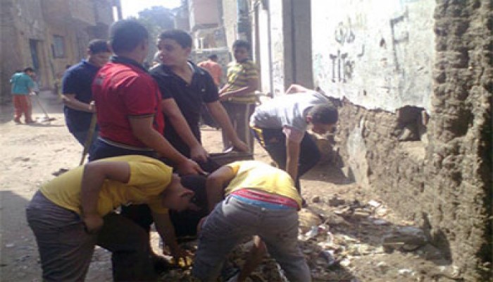 "الحرية والعدالة" يواصل حملات النظافة العامة بالمنوفية