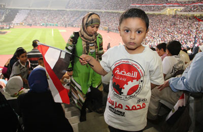 الجماهير في احتفالات أكتوبر: إنجازات مرسي عجزت عنها دول كبرى