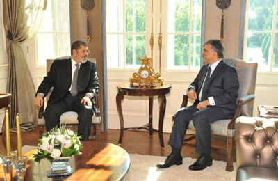 الرئيس التركي يجري محادثات مع الرئيس مرسي