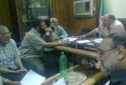 "الحرية والعدالة" بالمنيا يلتقي رئيس مجلس مدينة سمالوط