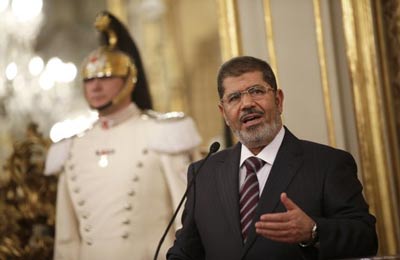 الرئيسان مرسي ونابوليتانو يؤكدان نمو العلاقات الإستراتيجية بين البلدين