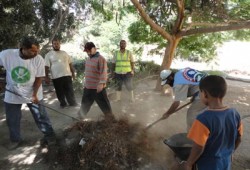 "الحرية والعدالة" يشارك في حملة "وطن نظيف" بشرق القاهرة