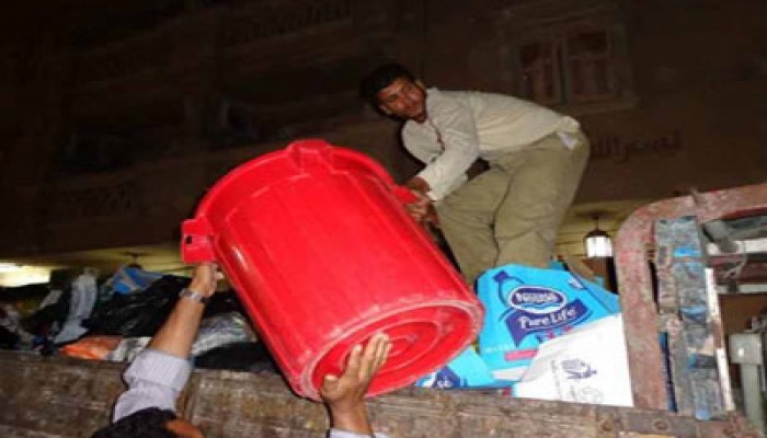 طريقة جديدة لجمع القمامة بالإسكندرية ومنع تكدسها