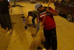 "من أجل مصر" حملة نظافة بالقليوبية لدعم خطة الـ100 يوم
