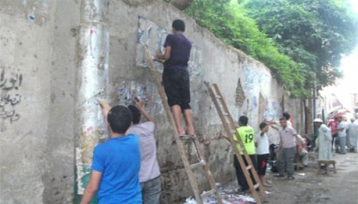 حملة نظافة للحرية والعدالة بالمنيا تنفيذًا لخطة الرئيس