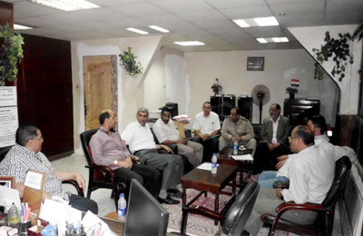 قوى البحيرة تجتمع مع قيادات المرور لتفعيل خطة الرئيس