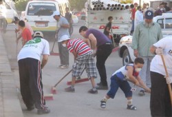حملة نظافة بكفر الشيخ تحت شعار "معًا نبني مصر"