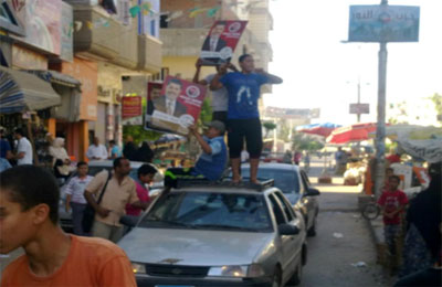 دمياط تواصل احتفالها بفوز مرسي برئاسة الجمهورية