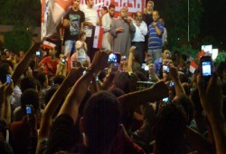 الفيوم تواصل احتفالاتها لليوم الثاني لفوز مرشح الثورة