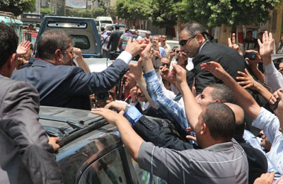 احتفالات كبيرة تعم الغربية لفوز د. مرسي برئاسة الجمهورية