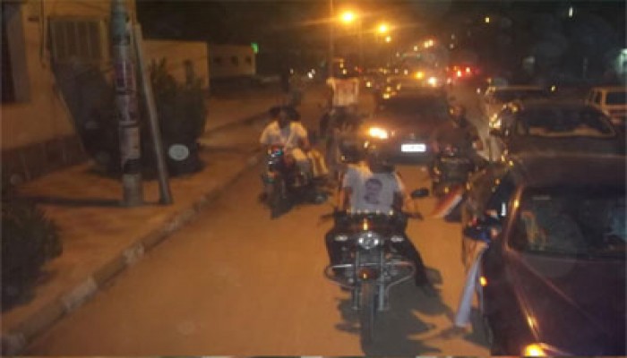 مسيرة سيارات بالوادى الجديد احتفالاً بفوز د. مرسي