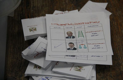 بعد فرز 95.5% من اللجان  د. مرسي يحصل على 52%