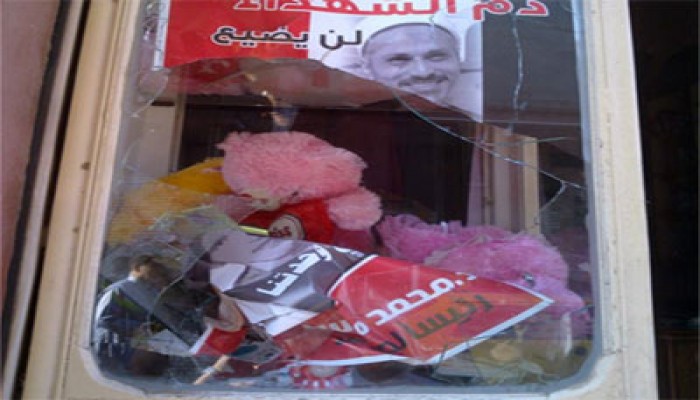 بلطجية مرشح الفلول يحطمون محلات أنصار مرسي بالمنوفية