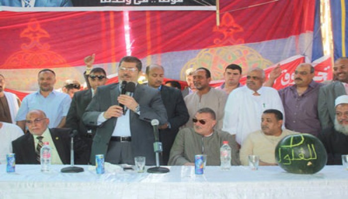 د. مرسي لتجار العبور: زمن إتاوات المخلوع ورجاله انتهى